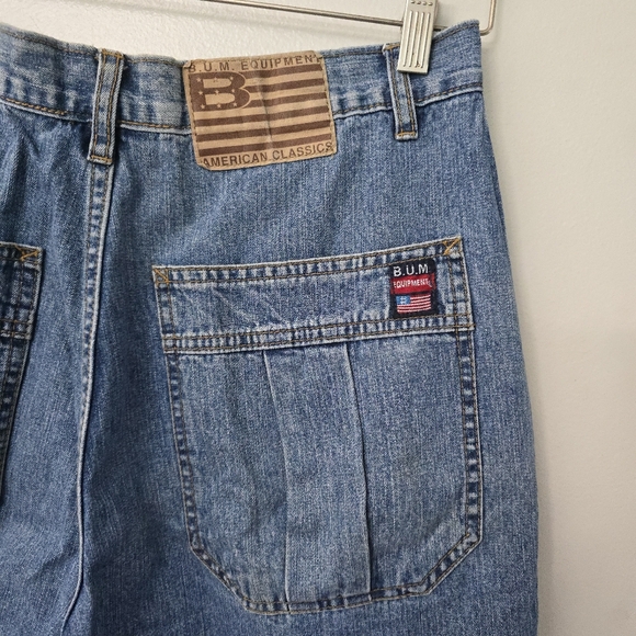 B.U.M. Equipment Baggy Tapered Jeans Mens Size 32 Hip Hop Y2K Grunge - Picture 4 of 8